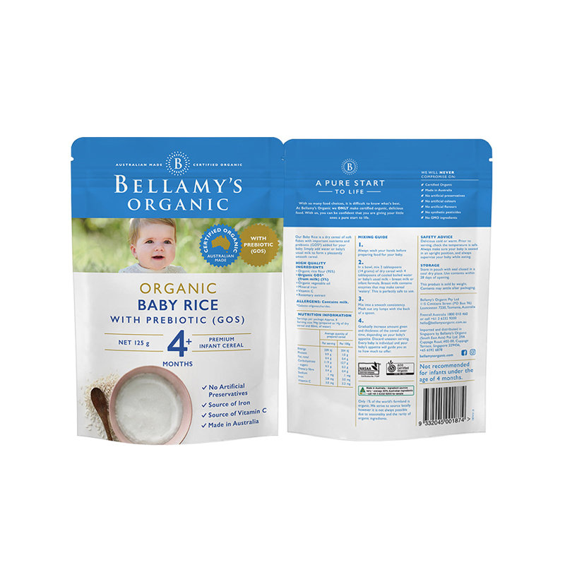 贝拉米Bellamy's婴儿有机米糊4+段
